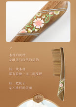 Load image into Gallery viewer, Teeth-inlaid Comb:Blooming