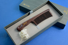 Load image into Gallery viewer, FLOWER WOODEN COMB