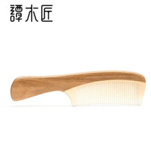 Load image into Gallery viewer, 礼盒角木YTBJ梳2-3 Sheep Horn & Wood Comb YTBJ 2-3