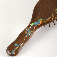 Load image into Gallery viewer, Jade Screen 礼盒漆艺护发梳翠屏