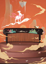 Load image into Gallery viewer, UNICORN WOOD COMB - Tan Mujiang