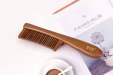 Load image into Gallery viewer, TEAK WOODEN COMB WITH HANDLE