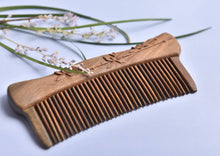 Load image into Gallery viewer, Orchid 镶齿+雕刻梳-幽兰