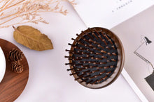 Load image into Gallery viewer, Wooden Cushion Massager Hair Brush Round Shape(Ring) - 指环按摩护发梳 - $8Off!