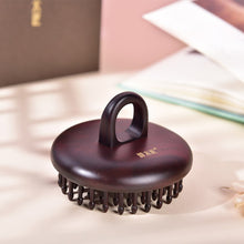 Load image into Gallery viewer, 黑酸枝指环护发梳 Black Rosewood Ring Inserted Comb