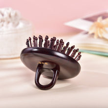 Load image into Gallery viewer, 黑酸枝指环尖齿护发梳 Black rosewood sharp inserted teeth comb (ring)