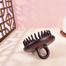 Load image into Gallery viewer, 黑酸枝指环护发梳 Black Rosewood Ring Inserted Comb
