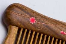 Load image into Gallery viewer, Teeth-inlaid Comb: Happiness - Tan Mujiang