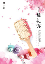 将图片加载到图库查看器，护发梳桃花结 粉色 节日礼物 送爱人 送女友 Flowers Connection with Peach Blossom
