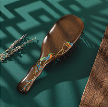 将图片加载到图库查看器，Jade Screen 礼盒漆艺护发梳翠屏
