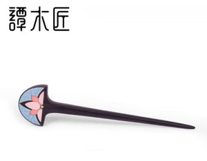 黑檀木发簪芙蕖 Black Ebony Hair Pin