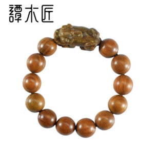 Wooden Bracelet：Pixiu （All Money Come to Me!)  礼盒手珠：貔貅