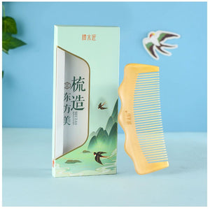 KCBJ0606 - Mountain Shape Sheep Horn Comb