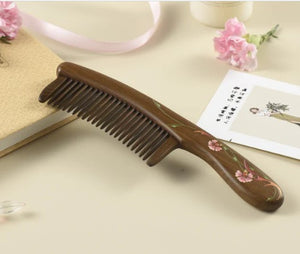 Inlaid Comb (Carnations)