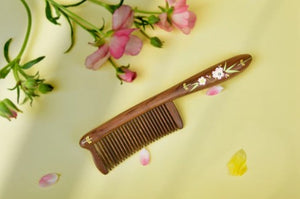 Peach Blossom Hair Comb
