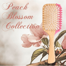 将图片加载到图库查看器，护发梳桃花结 粉色 节日礼物 送爱人 送女友 Flowers Connection with Peach Blossom
