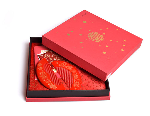 婚庆礼盒Wedding Gift Box：Happy Marriage - Tan Mujiang