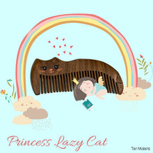 将图片加载到图库查看器，礼盒漆艺梳懒猫公主 - Tan Mujiang
