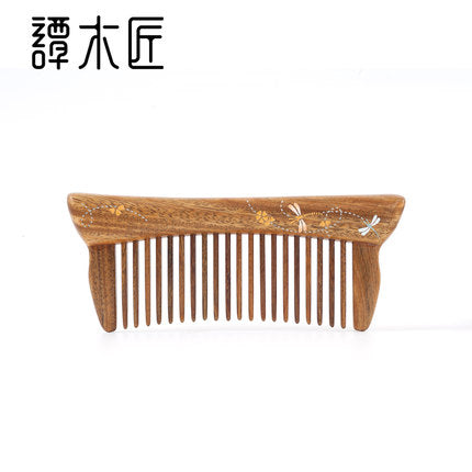 Teeth-inlaid Comb：Dancing Butterfly - Tan Mujiang